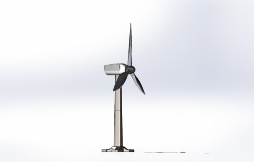 垂直轴风力发电机–SolidWorks设计缩略图